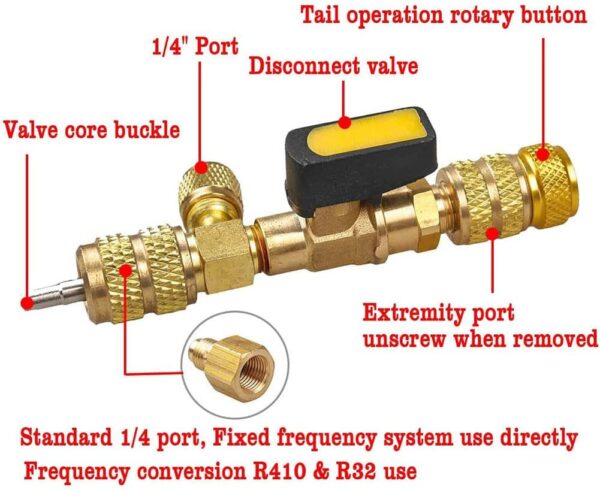 GTYPRO Valve Core Loading and Unloading Tool Remover Installer with Dual