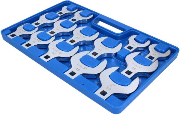 GTYPRO 14pcs Crows Foot Wrench Set Metric Sizes 27-50mm