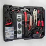 187PCS Aluminum Case Tool Kit with Rolling Case
