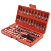 GTY 46PCS Socket Wrench set hand tools ratchet handle high quality carbon steel cr-v 46 pcs socket sets kit box