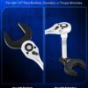 GTYPRO 14 Piece Jumbo Crows Foot Wrench Set