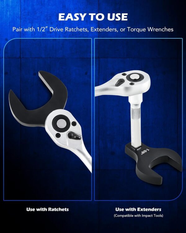 GTYPRO 14 Piece Jumbo Crows Foot Wrench Set