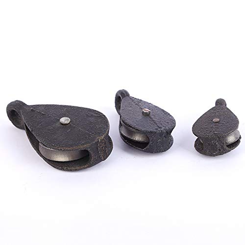 GTYPRO Mini Pulley Lifting Roller Single Pulley Block Metal Directional Swivel Lifting Pulley