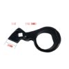 GTYPRO Steering Gear Rudder Wrench 1/2 Inches Hole Multifunctional Steering Rod Wrench 27-42mm