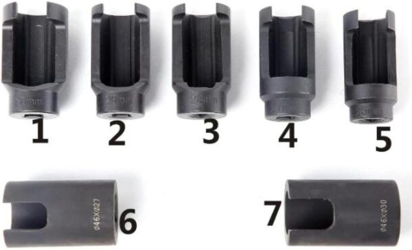 7 PCS 7 Piece Special Injector Socket Set Auto Spare Parts Replace Accessories Steel Fuel Injector Remover