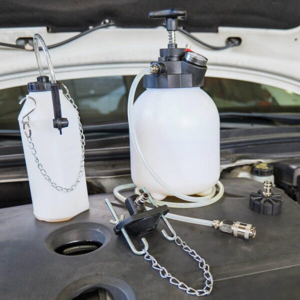 GTYPRO Manual Pump Brake Bleeder 3 Litres Car Brake Fluid Collection Bottle and Adapter