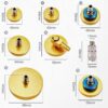 GTYPRO 17-Piece Set of Brake Fluid Changer Fittings