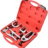 GTY TOOLS 5-in-1 Ball Joint Separator, Pitman Arm Puller, Tie Rod End Tool Set for Front End Service, Splitter Removal Kit