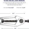 GTY TOOLS 5-in-1 Ball Joint Separator, Pitman Arm Puller, Tie Rod End Tool Set for Front End Service, Splitter Removal Kit
