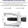GTY TOOLS 5-in-1 Ball Joint Separator, Pitman Arm Puller, Tie Rod End Tool Set for Front End Service, Splitter Removal Kit