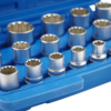 19PCS E-Profile Multi-Tooth 8-32 mm 12 Inch Multilock Socket Set