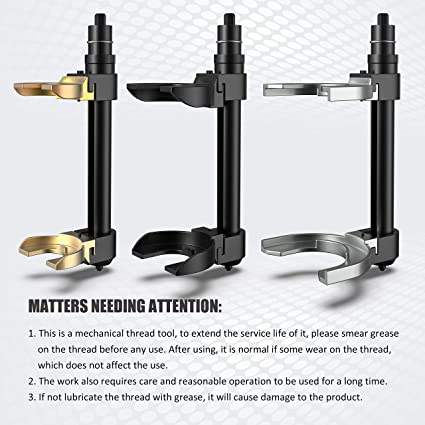 Macpherson Strut Spring Compressor Tool Set - 3 Interchangeable Fork Kit For BMW & Mercedes