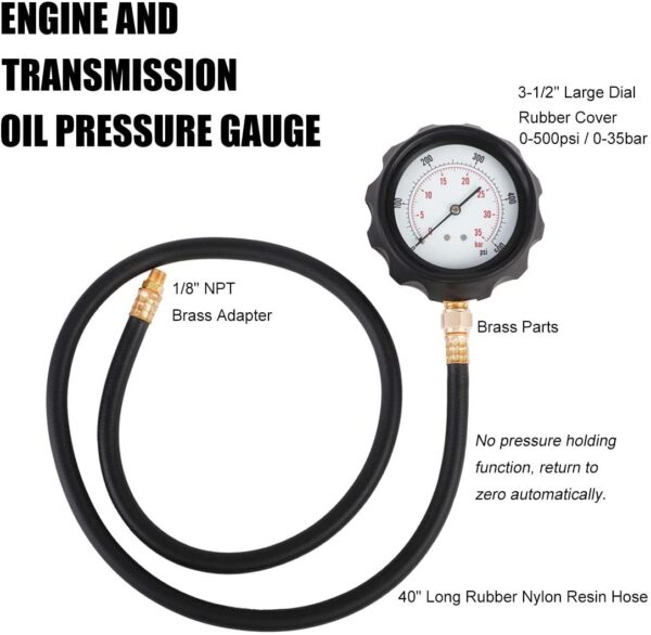 8pcs Engine Cylinder Compression Test Kit